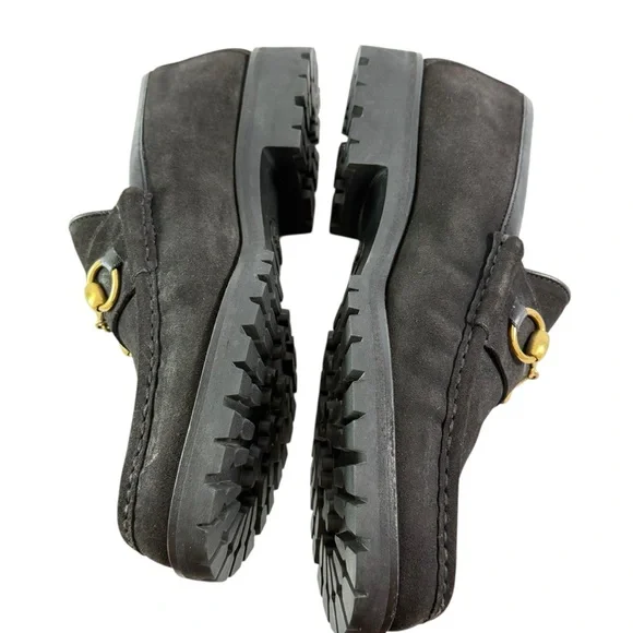 GUCCI Vintage Black Suede Horsebit Men's Loafers Made in Italy 9D - 9.5US - Picture 7 of 12